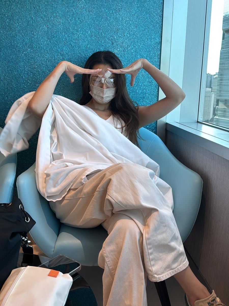 「東張女神」俞可程後來需要接受第二次眼部手術,重鋪角膜瓣。