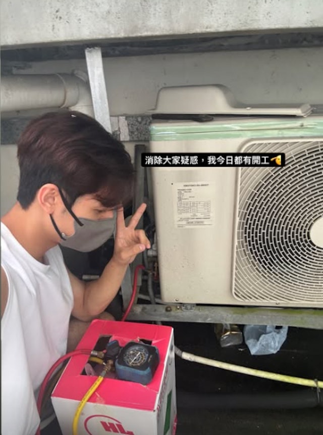 Oscar方智弘昔日工作時未有展露樣貌。