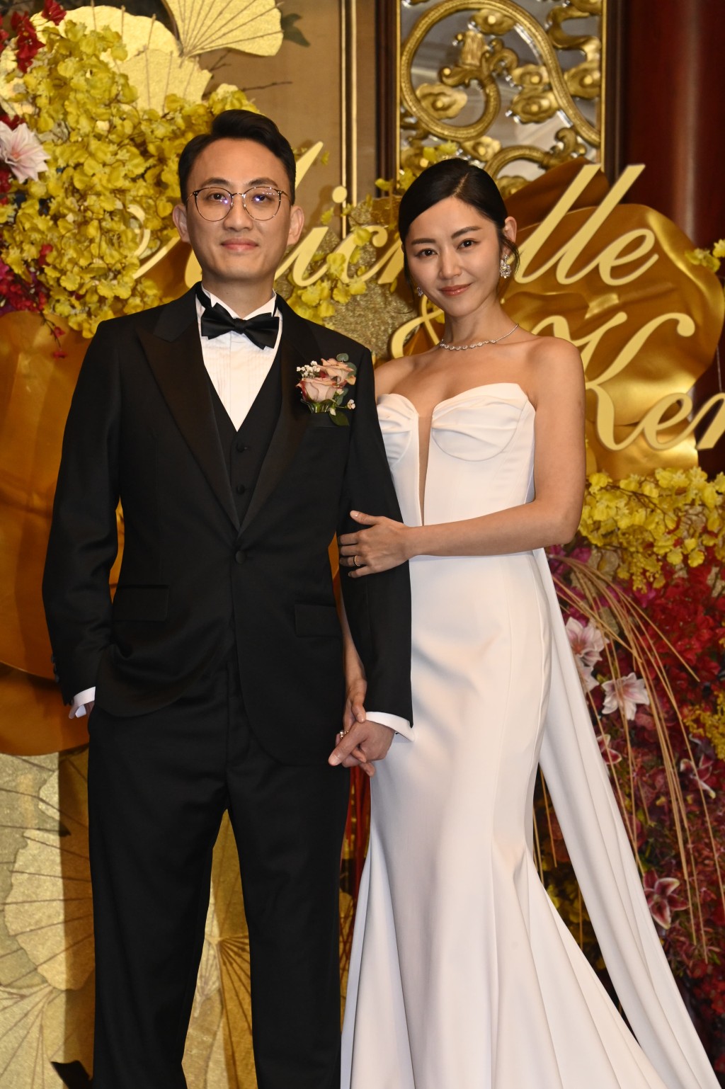衛詩雅的婚宴造型亮麗。